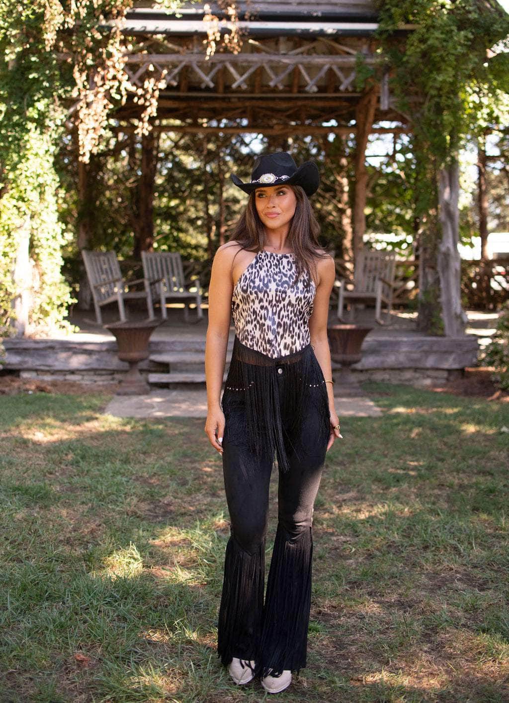 Austin Suede Fringe Pants