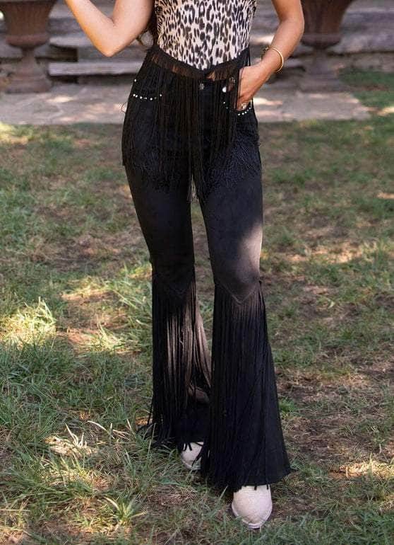 Austin Suede Fringe Pants
