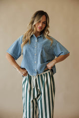 Jordan Denim Shirt Top
