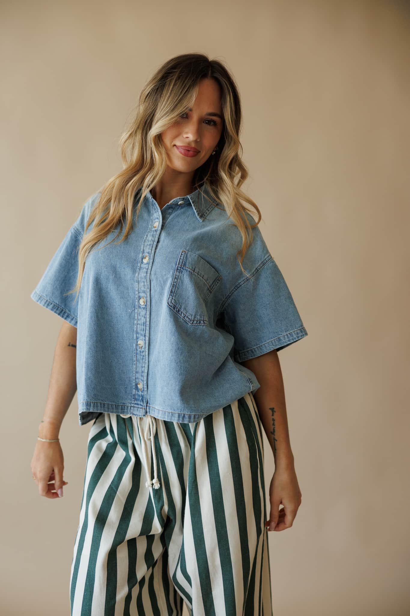 Jordan Denim Shirt Top