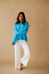 Blue Pullover Sweater
