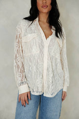 Boho Floral Lace Shirt