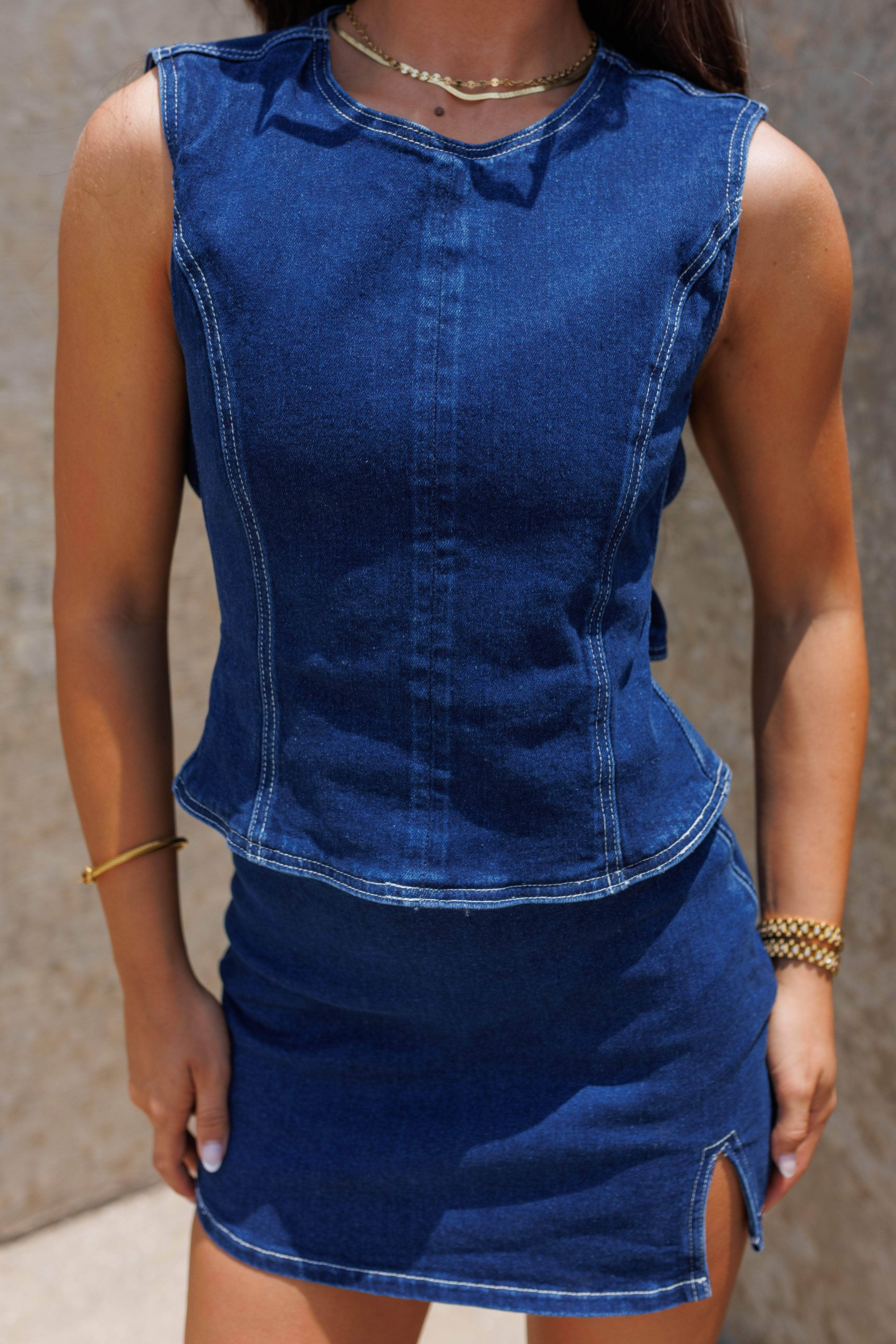 Broadway Blues Top