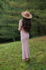 Brushed Maxi Skirt