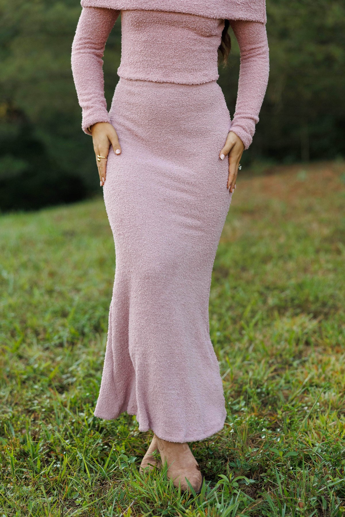 Brushed Maxi Skirt