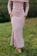 Brushed Maxi Skirt