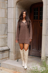 Cable Knit Mini Dress