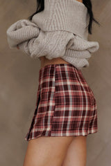 Chestnut Season Mini Skort