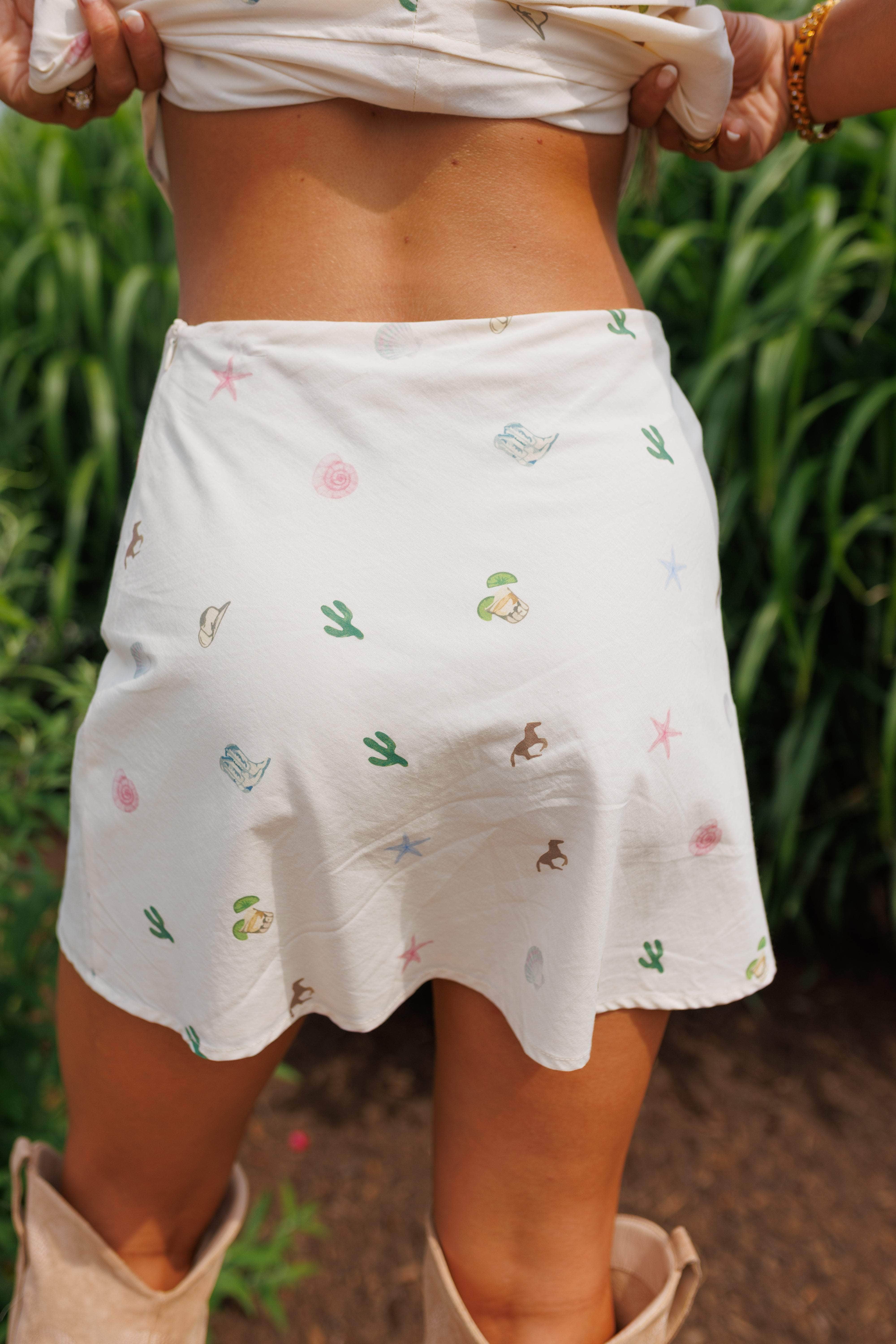 Coastal Cowgirl Mini Skirt