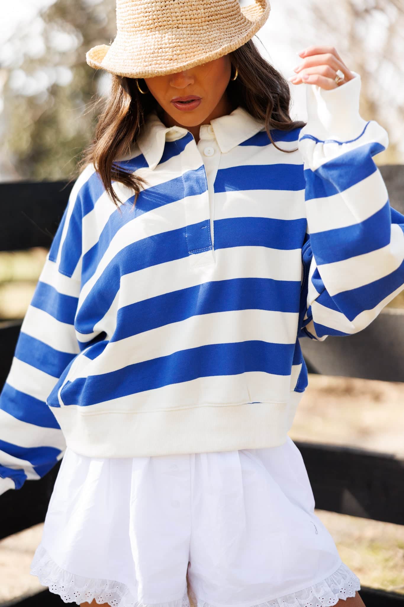 Saddle Stripe Pullover