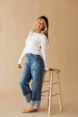 Cuffing Season Wide Leg Denim