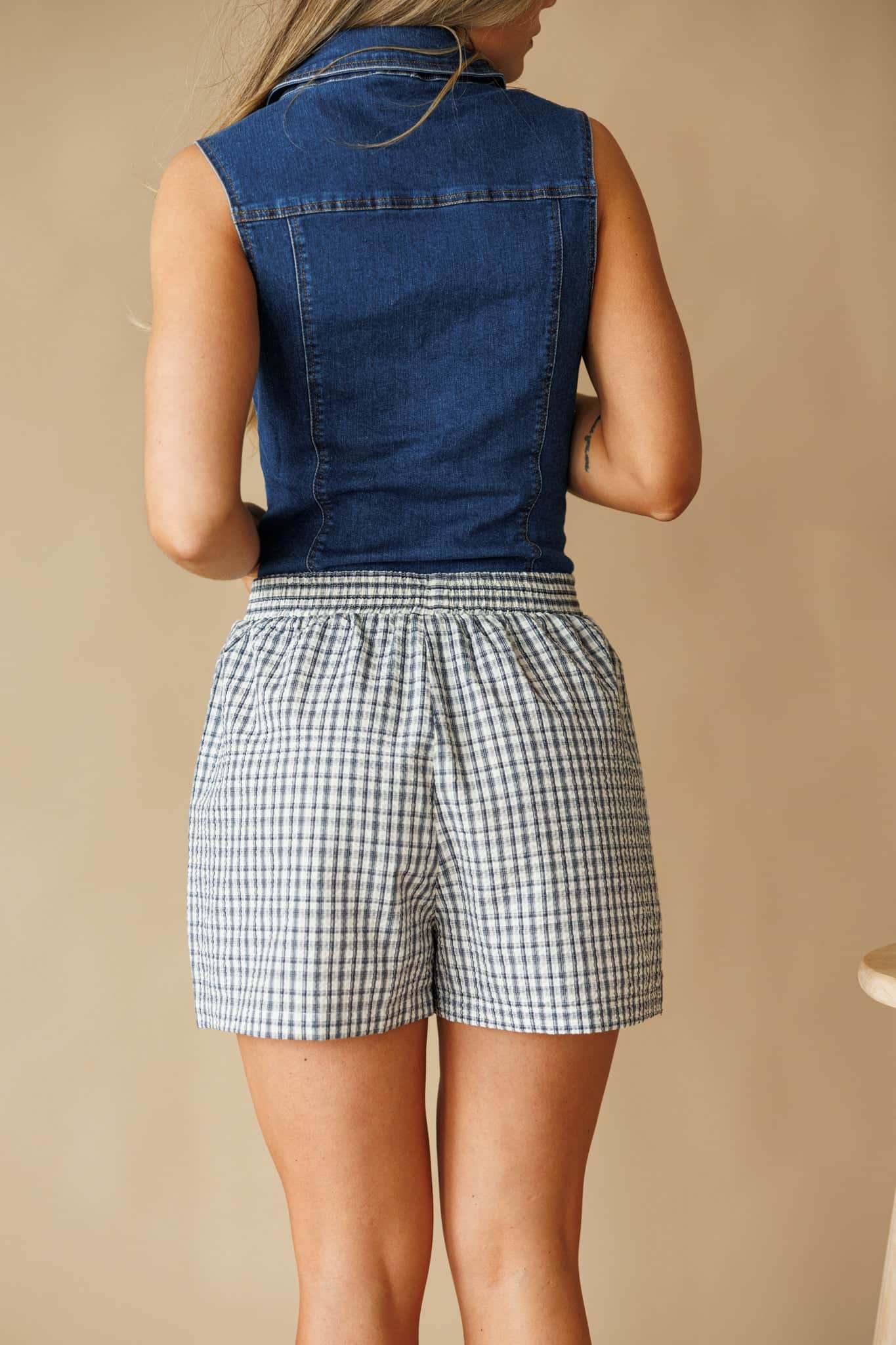 Denim Vest Bodysuit