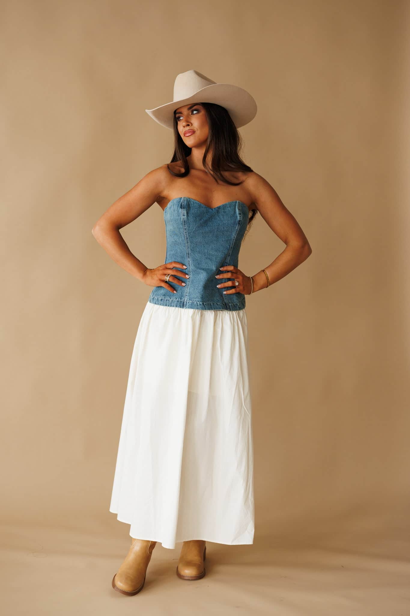 Pre-Order! Barefoot In Denim Dress