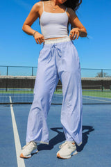 Eyelet Striped Boxer Pants