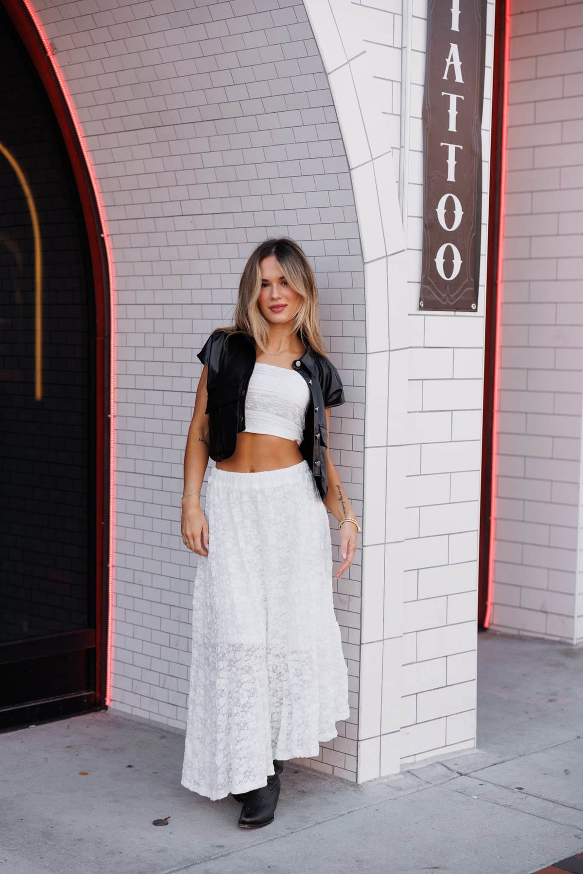 Faux Leather Vest