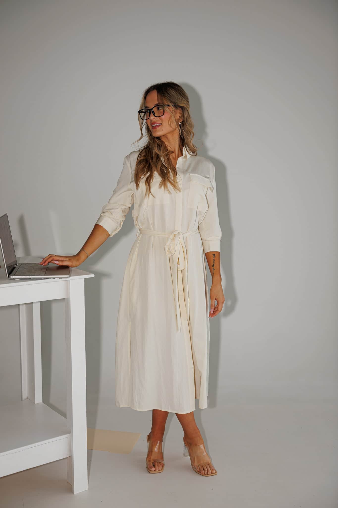 Modern Meeting Midi Dress