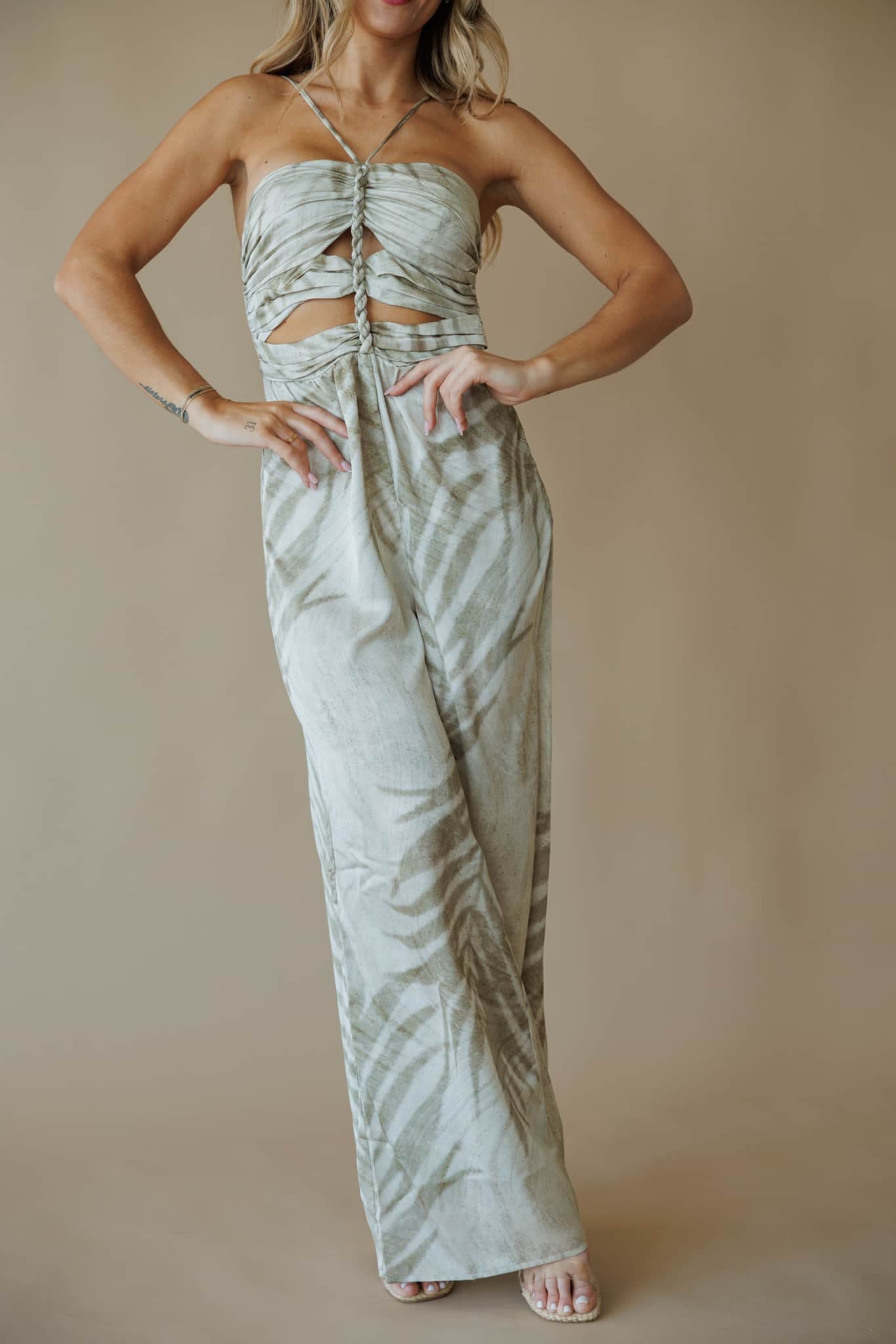Palm Leaf Jumpsuit