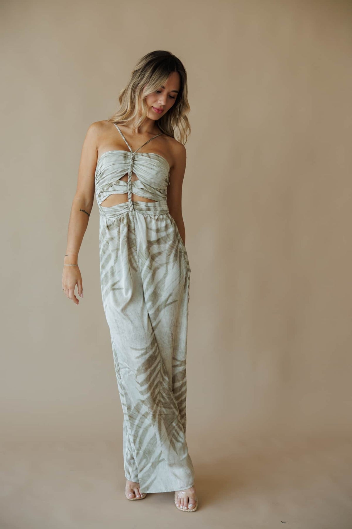 Palm Leaf Jumpsuit