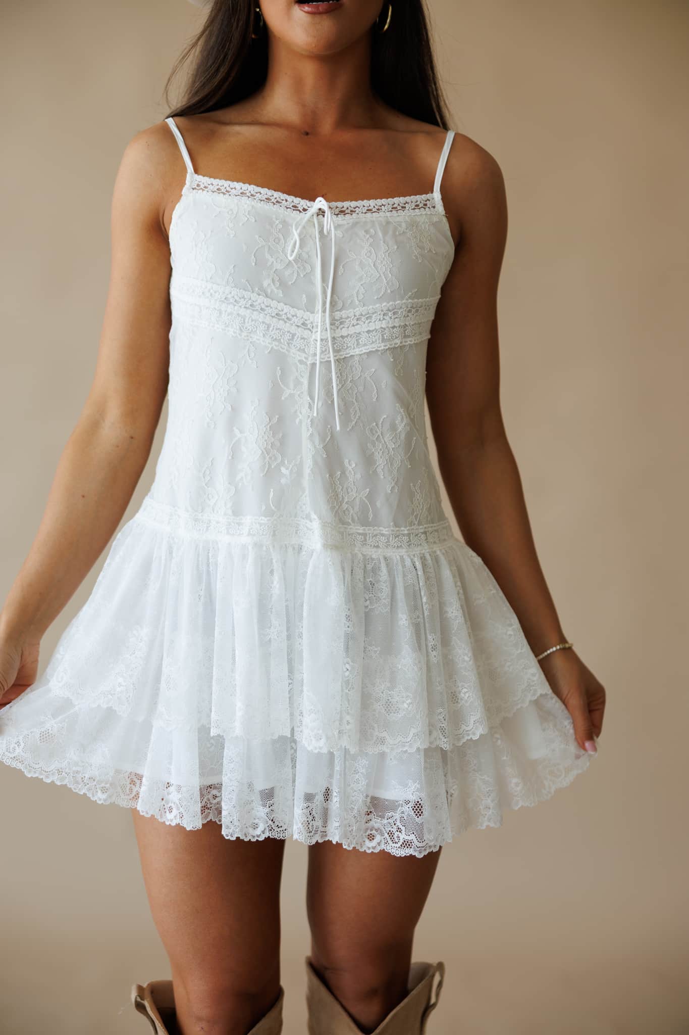 Unwritten Lace Romper