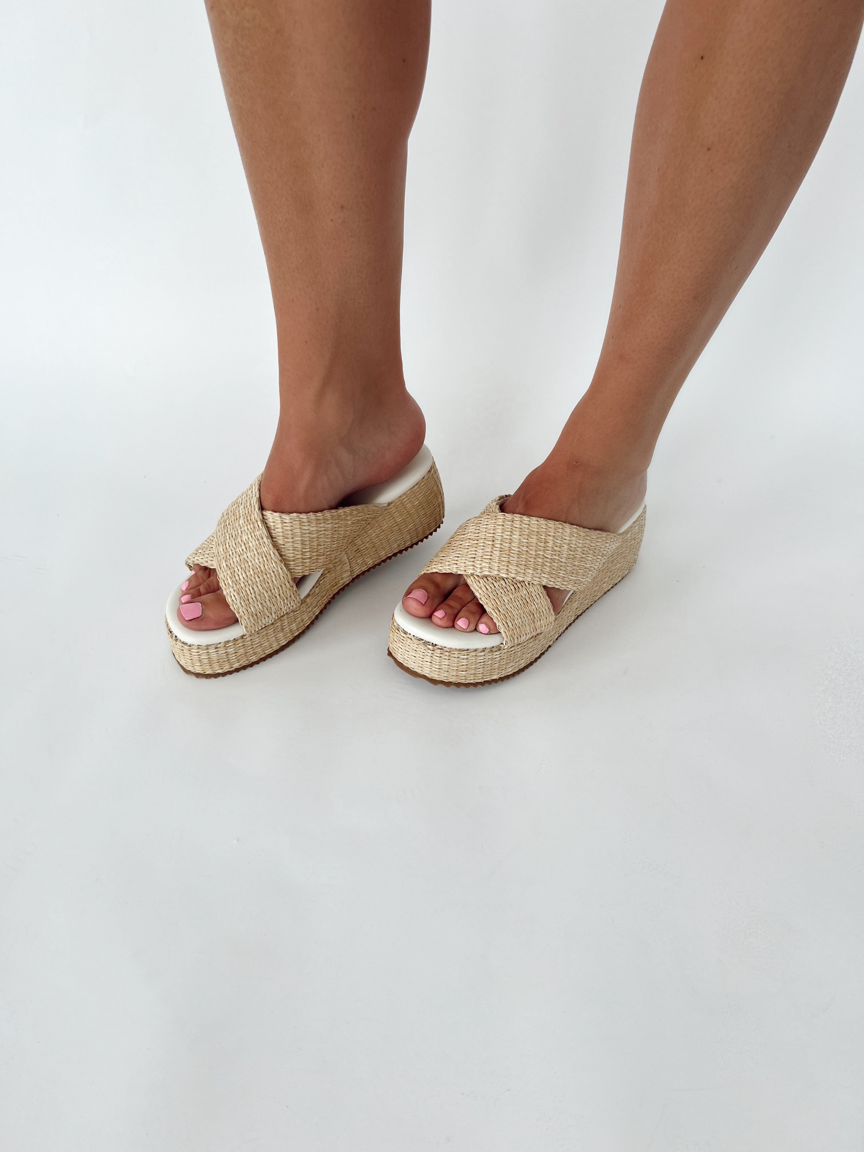 Reese Raffia Sandal