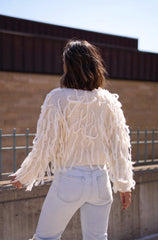 Frosty Fringe Sweater