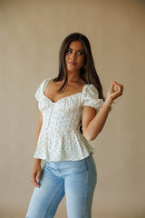 Polka Dot Satin Top