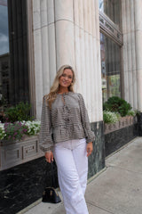 Gilmore Plaid Tie Top