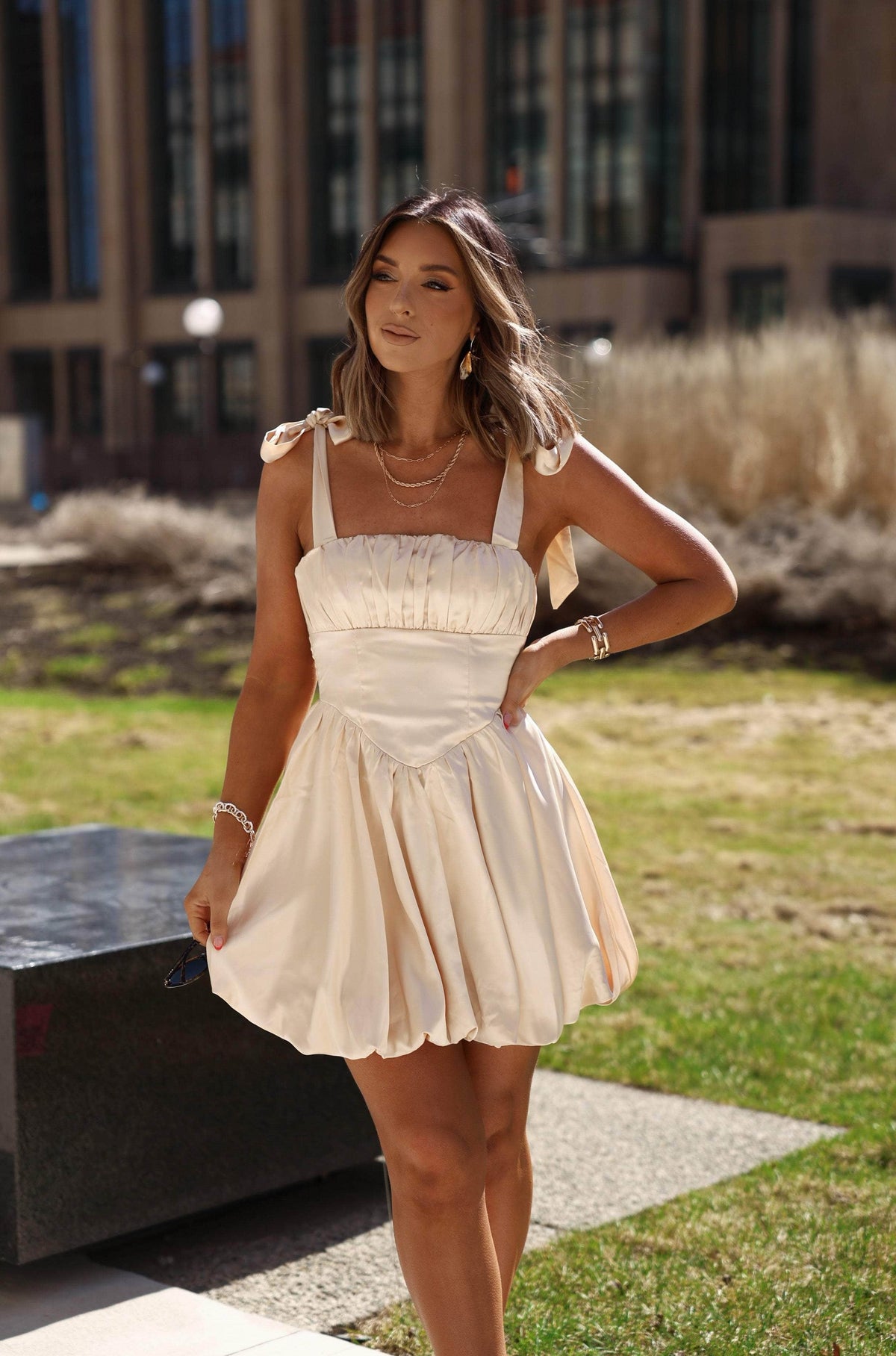 Golden Trace Dress