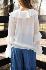 Heirloom Ruffle Blouse