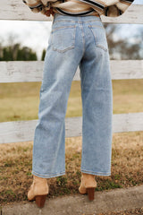 High Rise Curve Barrel Stretch Jeans