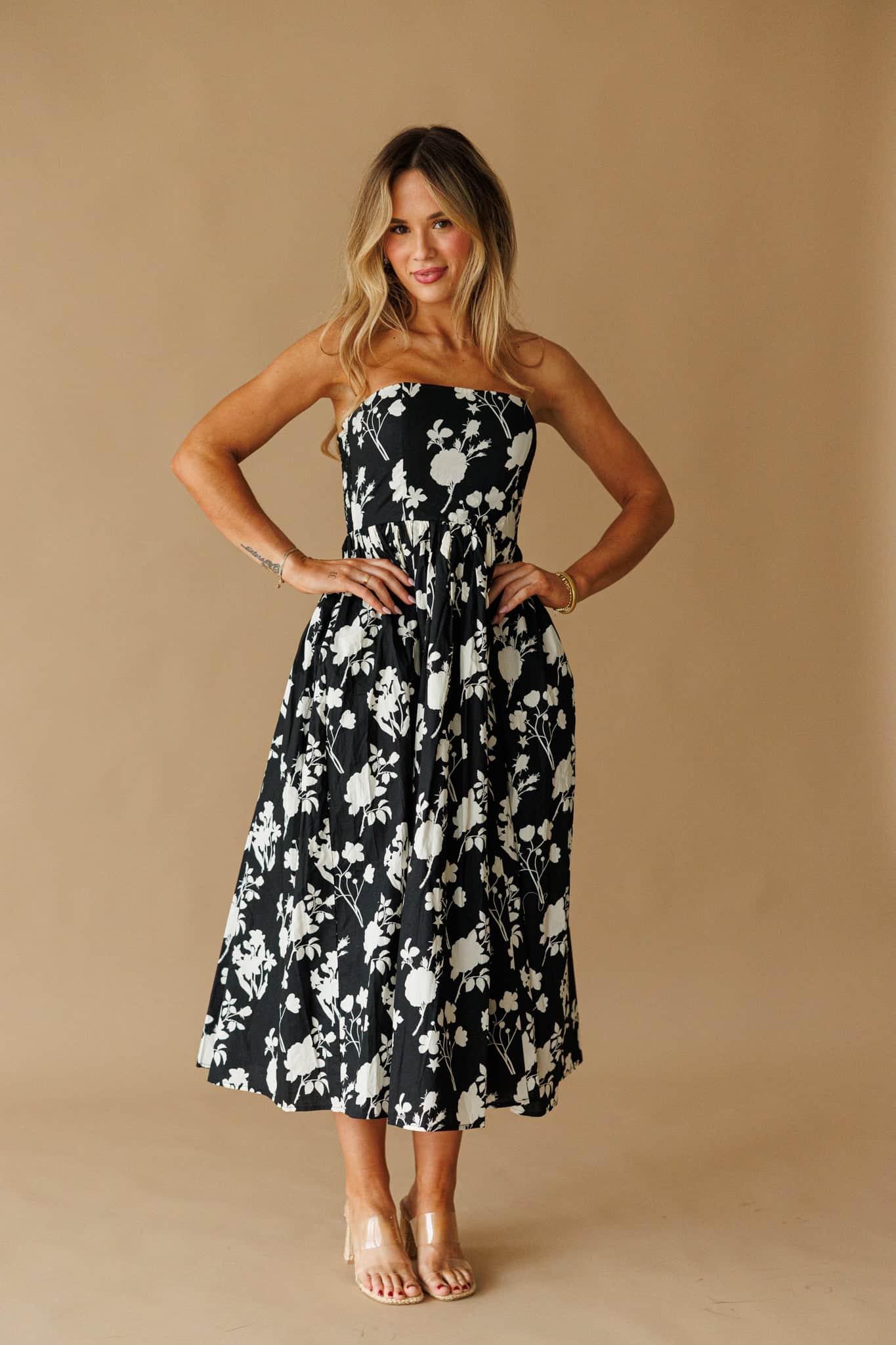 Pre-Order! Black Magnolia Dress