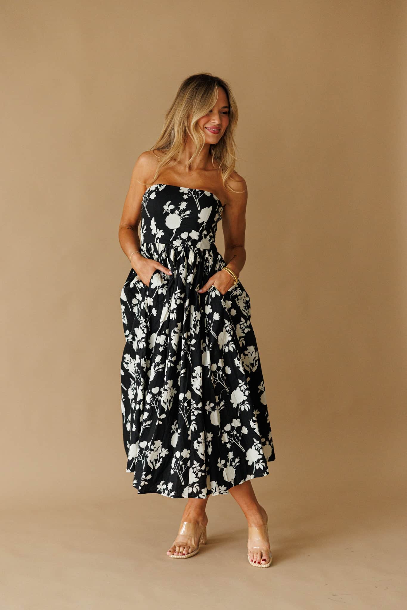 Pre-Order! Black Magnolia Dress