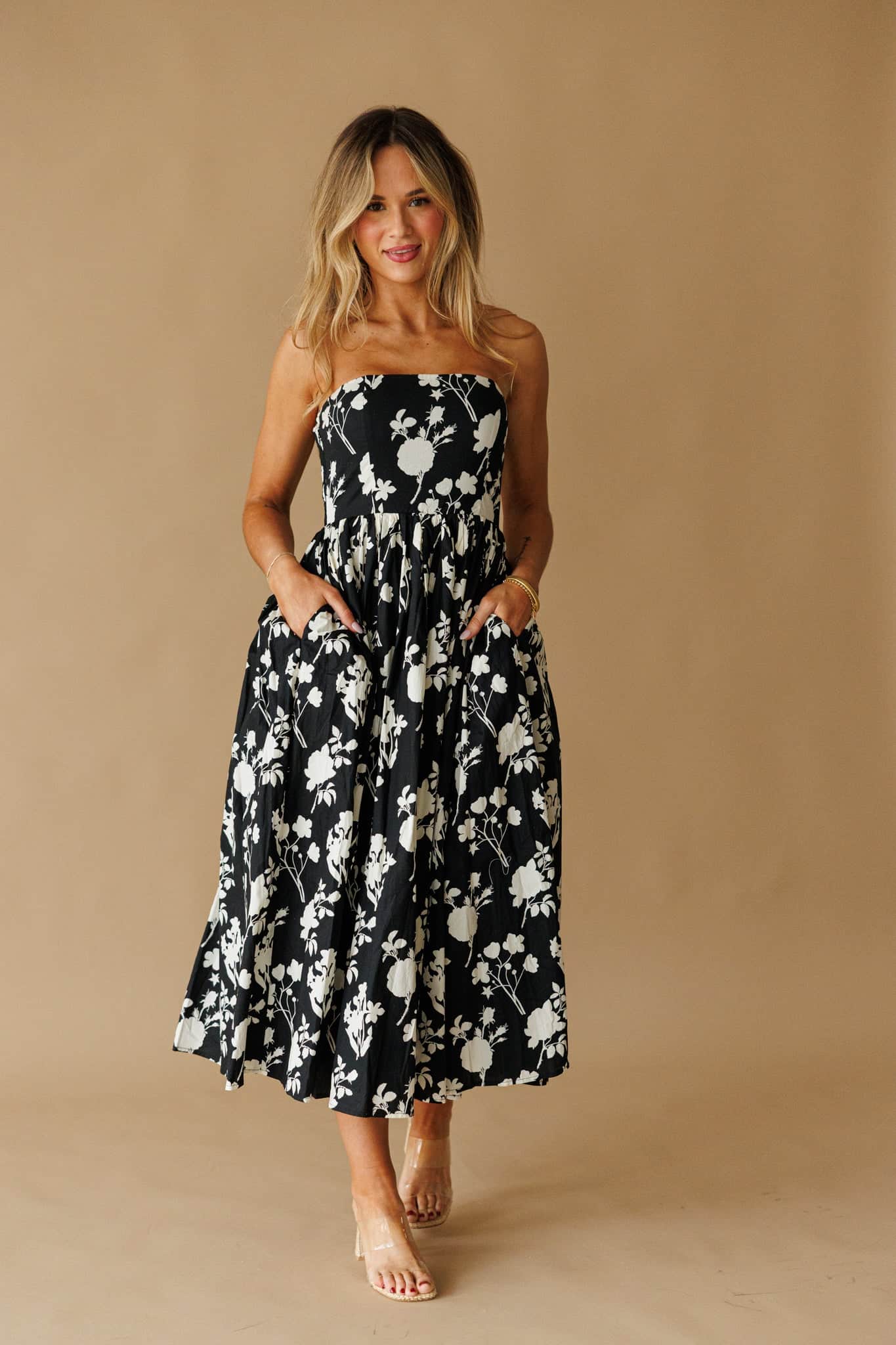 Pre-Order! Black Magnolia Dress