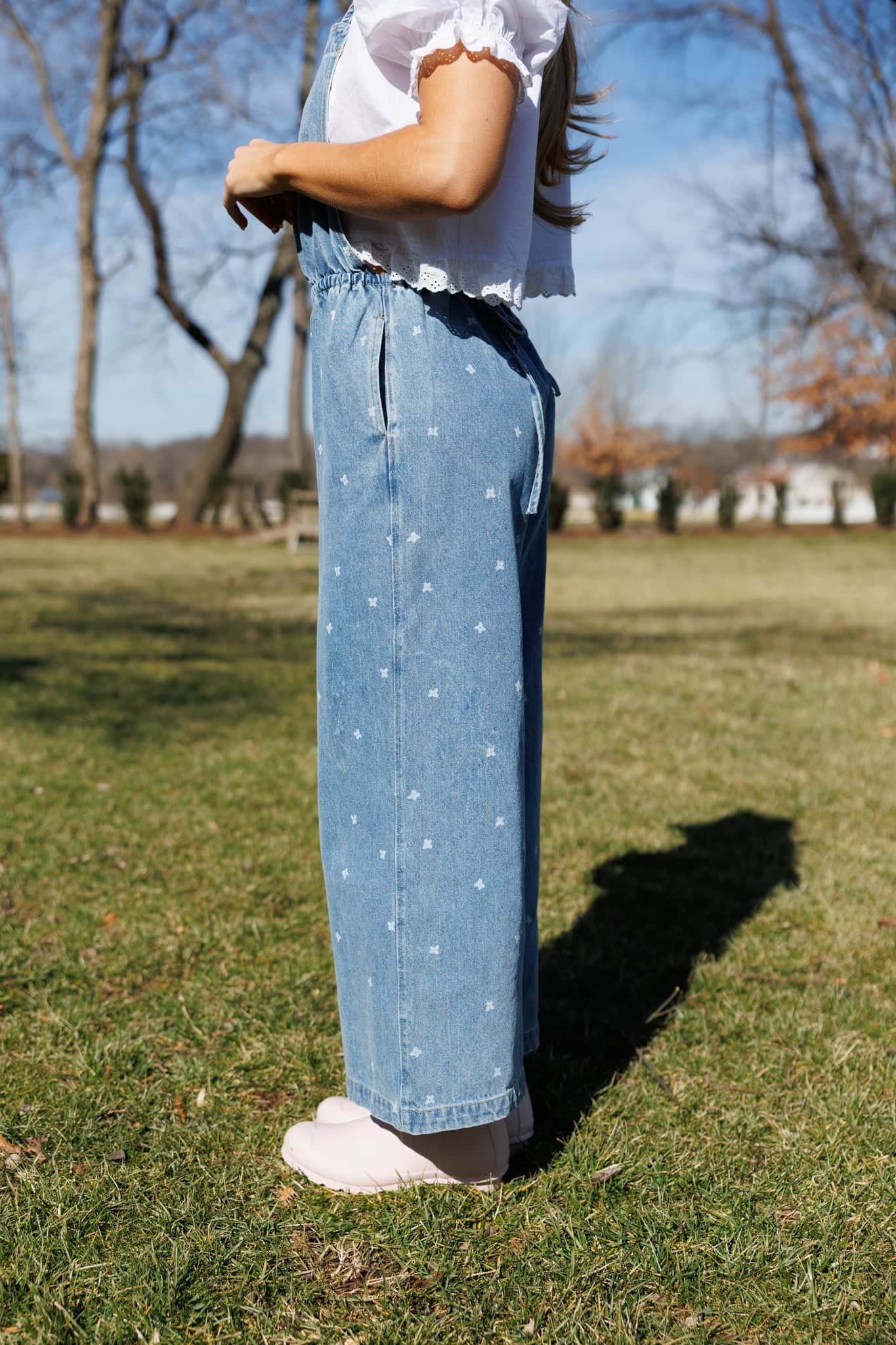 The Wildflower Denim Jumpsuit
