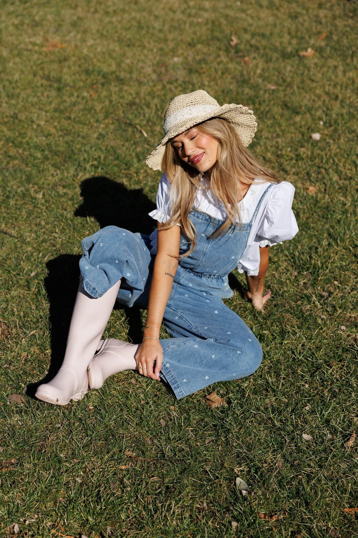 The Wildflower Denim Jumpsuit