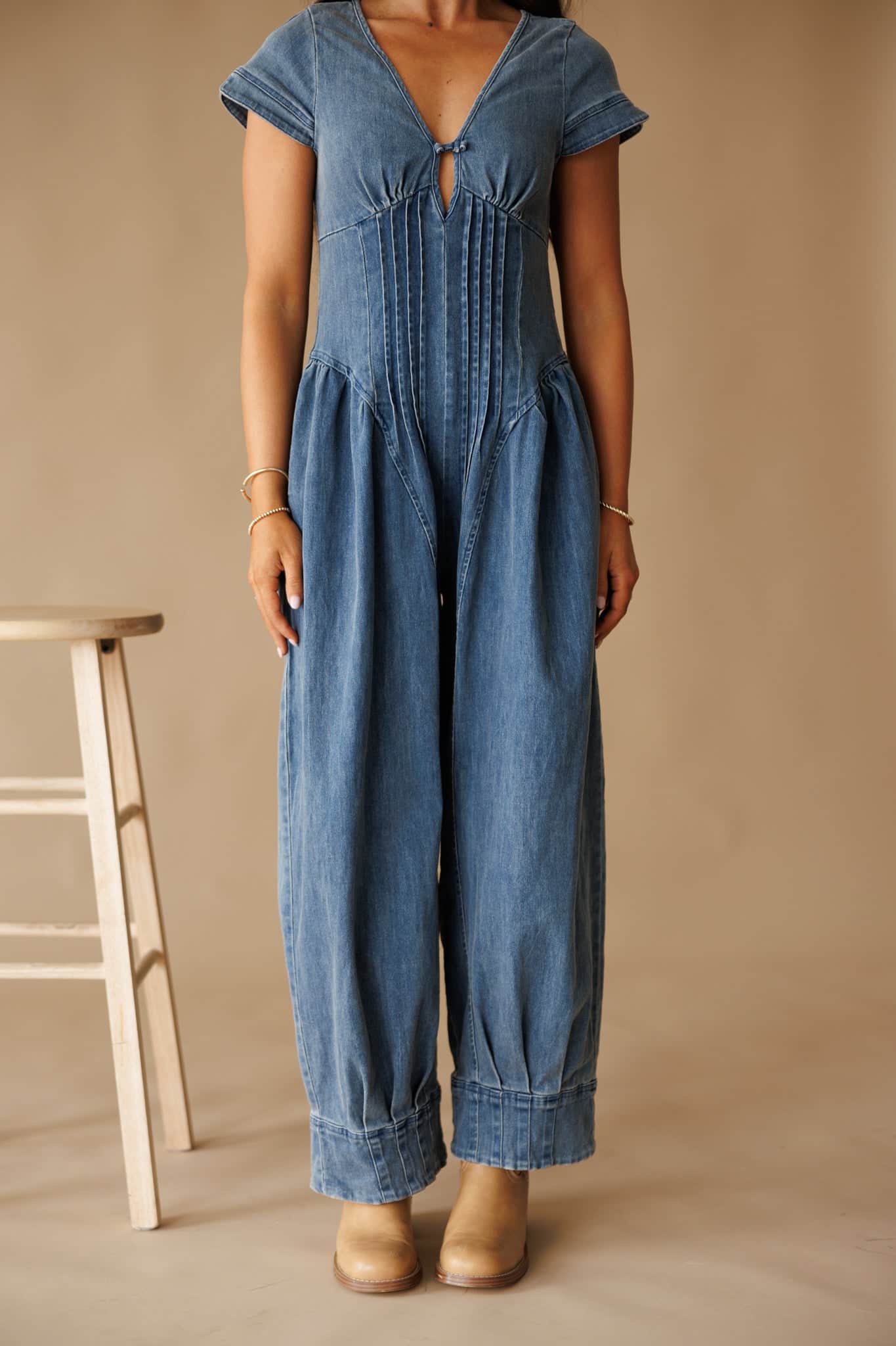 Pre-Order! Stevie Denim Jumpsuit
