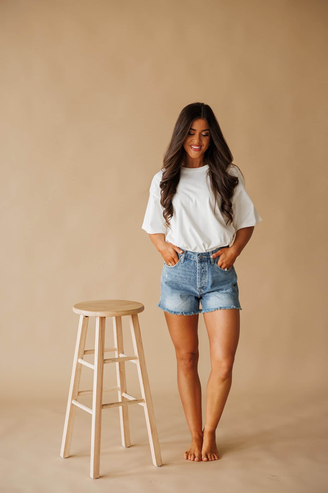 Indigo Denim Shorts