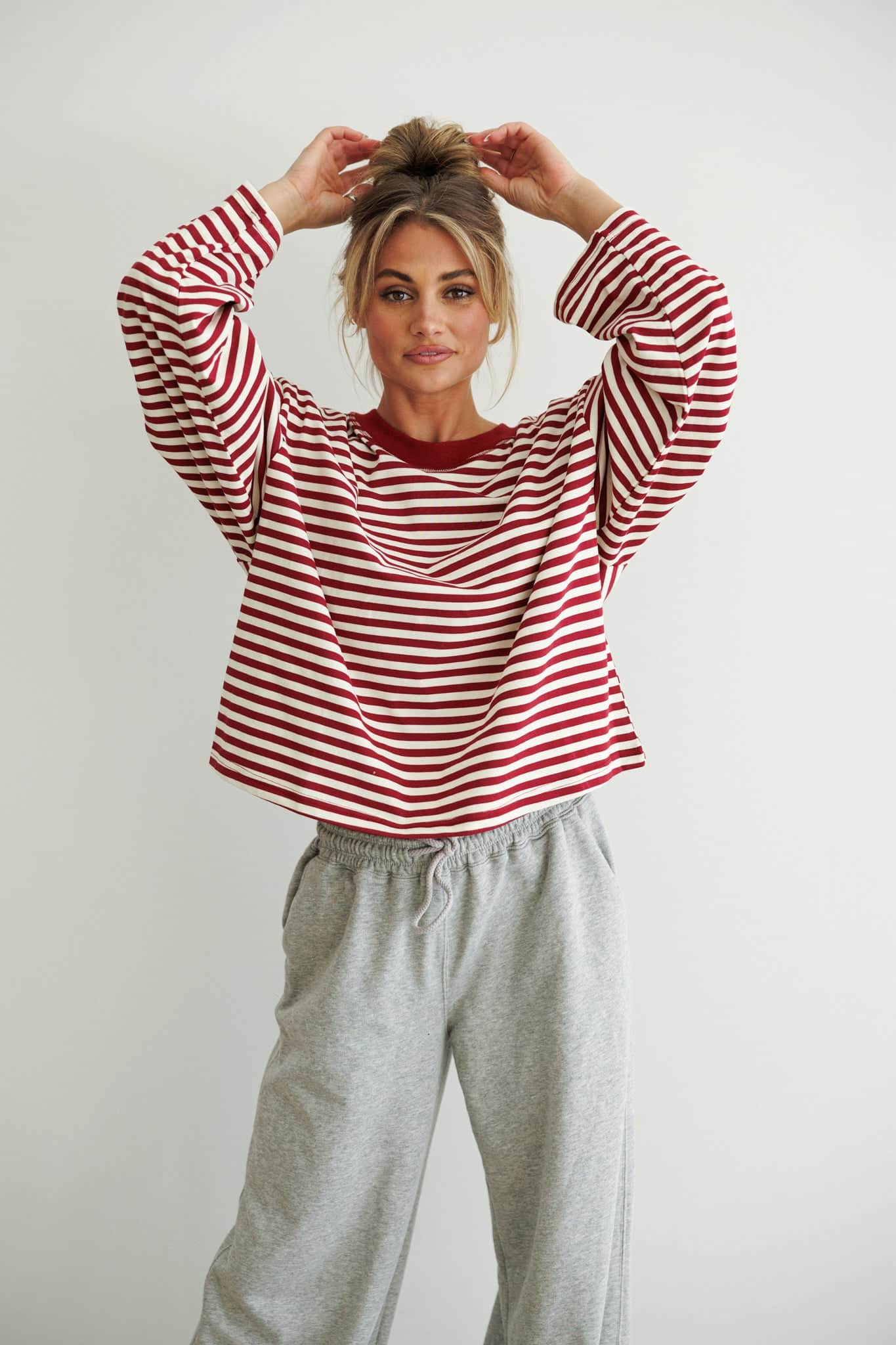 Oversized Striped Basic Tee