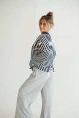 Oversized Striped Basic Tee