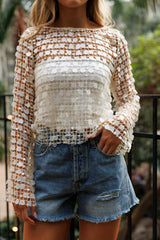 Resort Nights Sequin Top