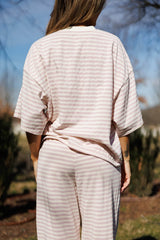 Porchlight Pink Striped Tee