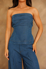 Westward Denim Tube Top
