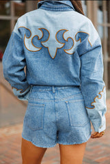 Rodeo Row Denim Romper