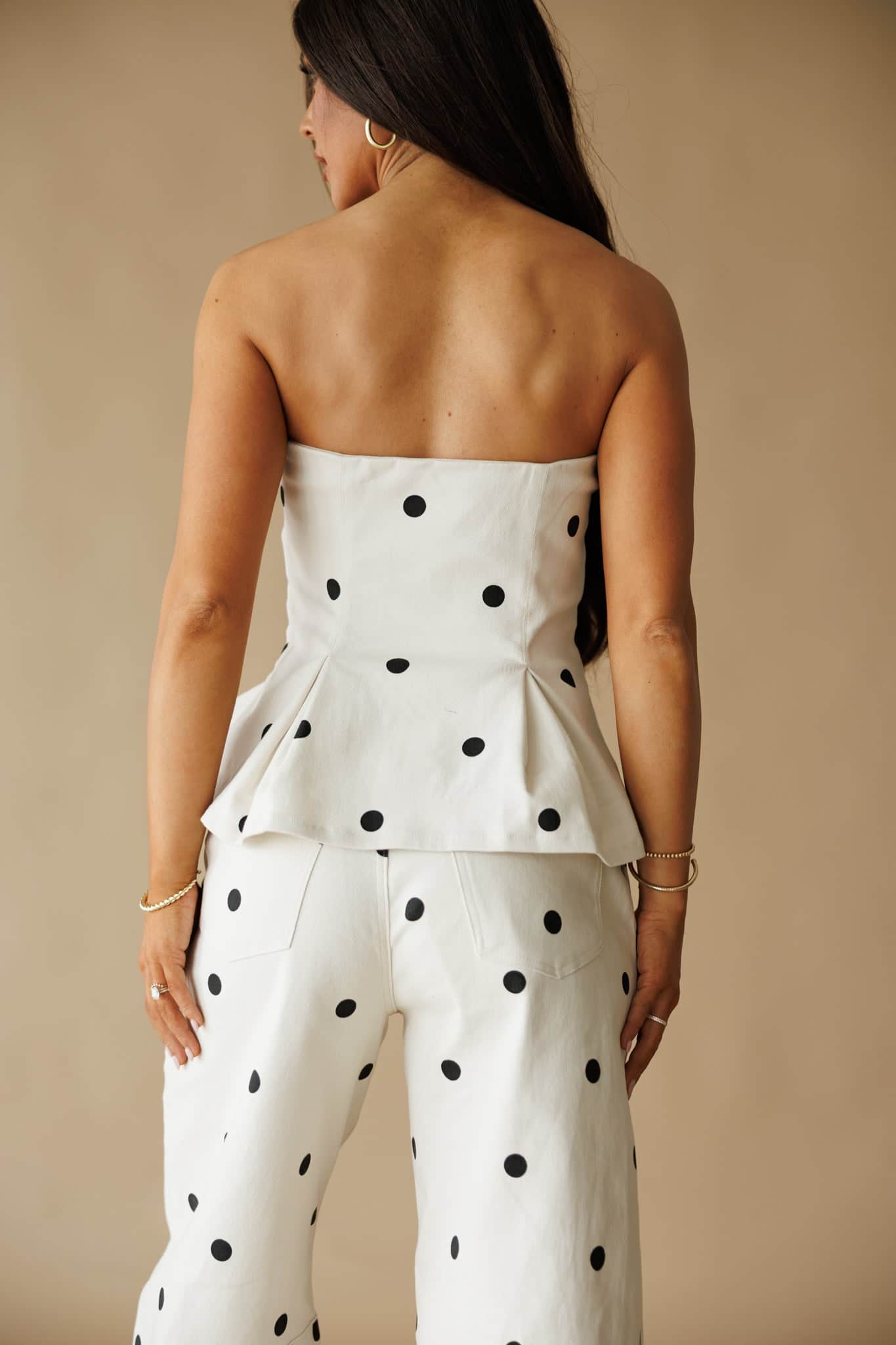 Pre-Order! Ivory Polka Dot Top