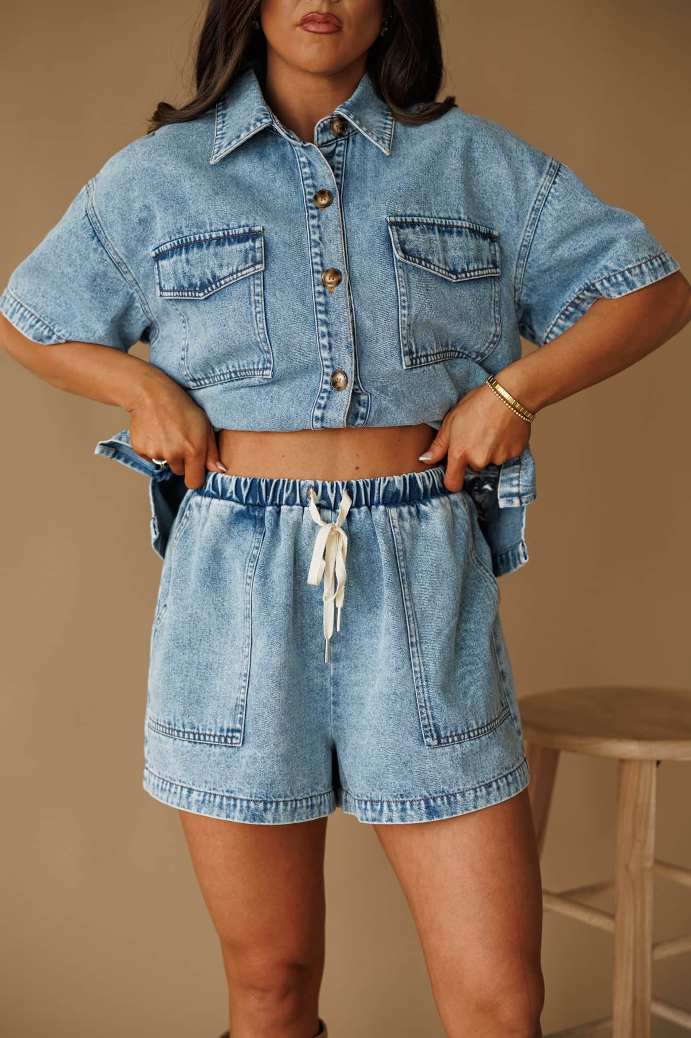Easy Living Denim Shorts