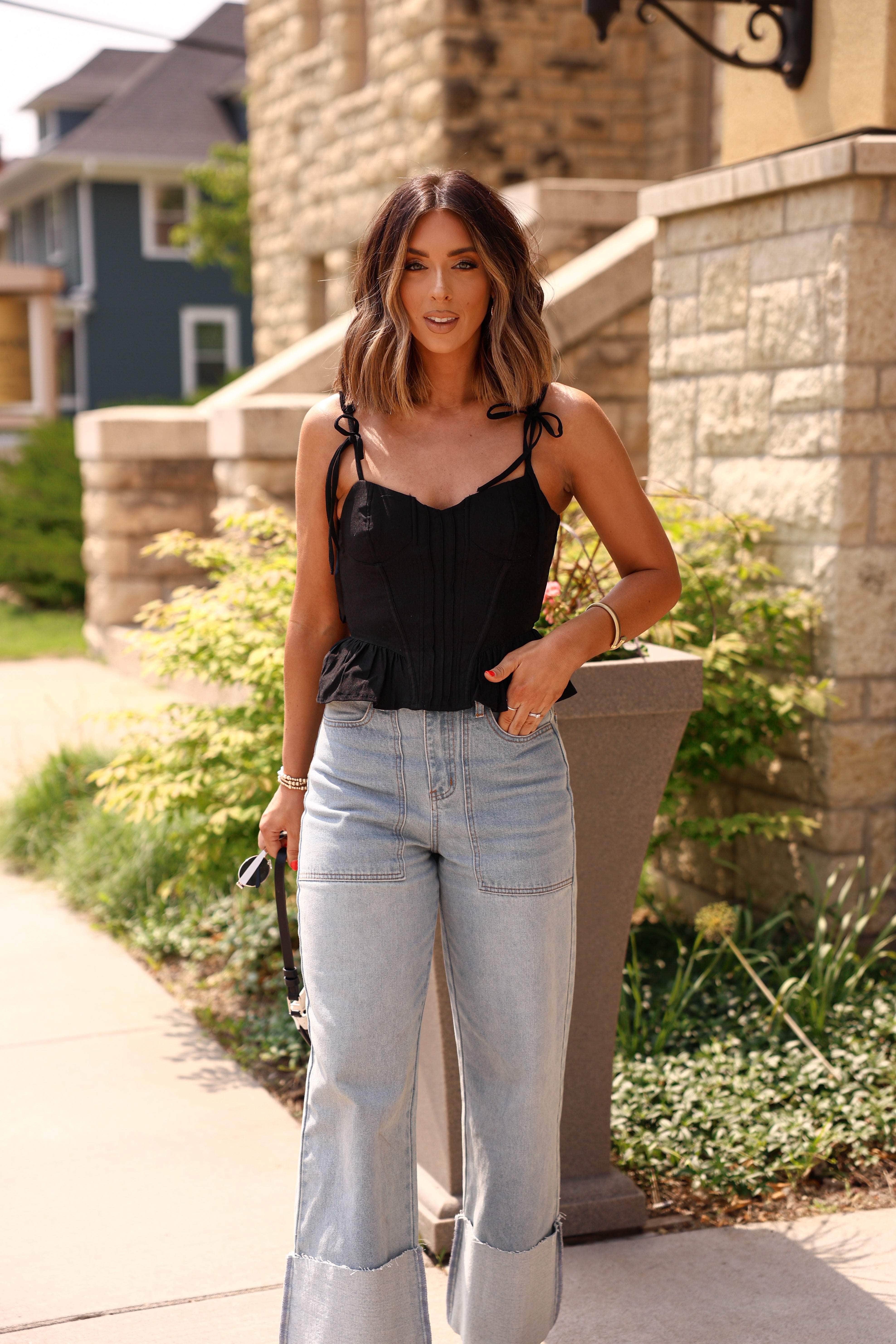 Coquette Peplum Top