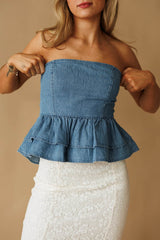 Pre-Order! Southern Skies Denim Top