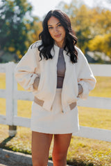 Ivory Fleece Jacket