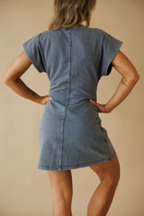 Twisted Mineral Wash Dress