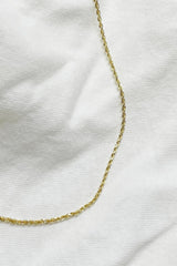 18K Gold Plated Twist Chain Necklace